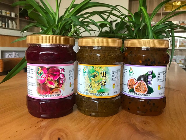 玫瑰花花茶、桂花花茶、百香果花茶