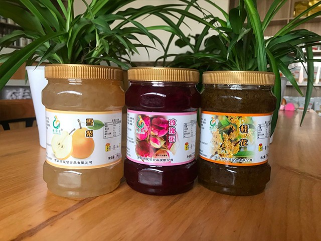 雪梨花茶、玫瑰花花茶、桂花花茶